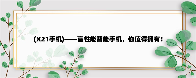 (X21手机)，高性能智能手机，你值得拥有！