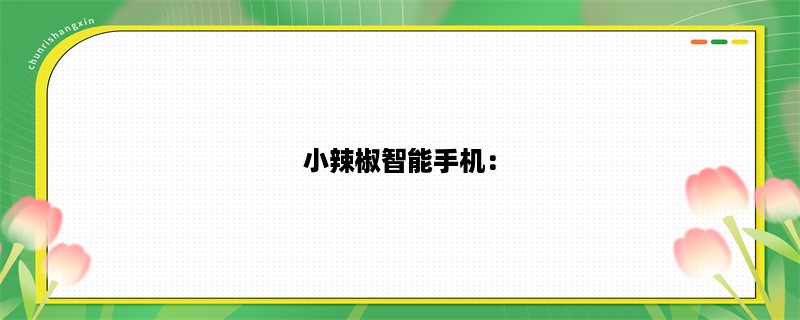 小辣椒智能手机：一款性价比超高的选择