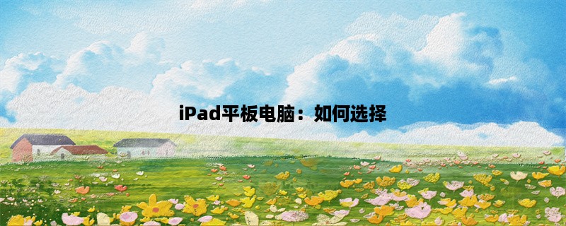 iPad平板电脑：如何选择？(购买指南)