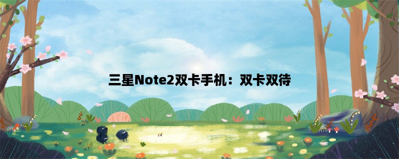 三星Note2双卡手机：双卡双