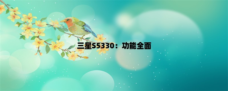 三星S5330：功能全面，性价