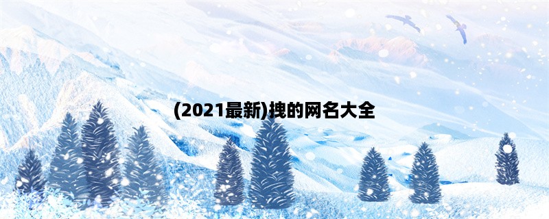 (2023最新)拽的网名大全，