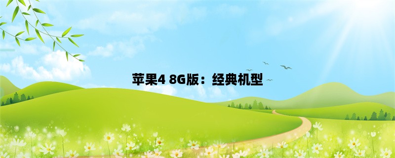 苹果4 8G版：经典机型，储存更多