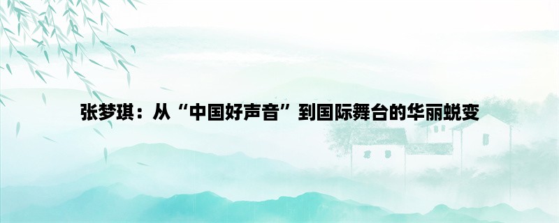 张梦琪：从“中国好声音