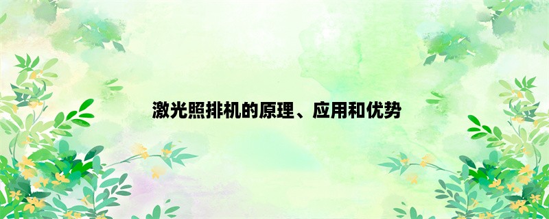  激光照排机的原理、应用